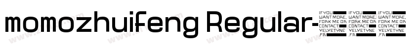 momozhuifeng Regular字体转换